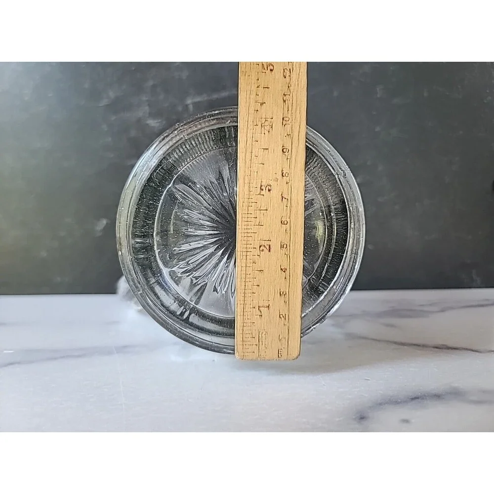 Vintage Clear Glass Pitcher, READ